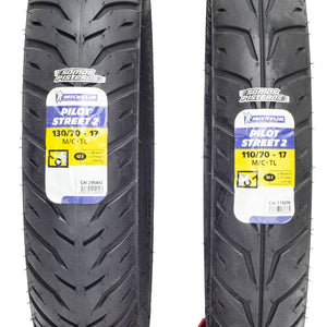 LLantas Michelin 130/70 Y 110/70 Pilot Street 2 Pulsar Fz